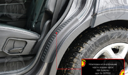 Накладки на внутренние части задних арок Русская Артель со скотчем для kia sorento 3 prime 2014-2017 г.в.