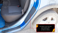 Накладки на внутренние части задних арок Русская Артель со скотчем для renault sandero 2 2014-2022 г.в., sandero 2 stepway 2014-2022 г.в.