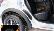 Накладки на внутренние части задних арок Русская Артель со скотчем для renault kaptur 2017-2022 г.в.