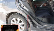 Накладки на внутренние части задних арок Русская Артель со скотчем для toyota camry v40 2006-2011 г.в.