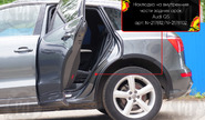 Накладки на внутренние части задних арок Русская Артель со скотчем для audi	q5 2008-2012 г.в.