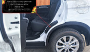 Накладки на внутренние части задних арок Русская Артель со скотчем для haval m6 с 2021 г.в.