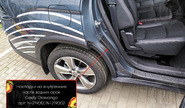 Накладки на внутренние части задних арок Русская Артель со скотчем для geely okavango с 2023 г.в.