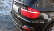 Накладка заднего бампера Русская Артель со скотчем для bmw x5 (e70) 2010-2013 г.в.