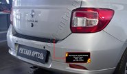 Накладка заднего бампера Русская Артель со скотчем для renault logan 2 2014-2017 г.в.