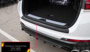 Накладка заднего бампера Русская Артель со скотчем для geely tugella 2019-2024 г.в., knewstar 001 с 2024 г.в.