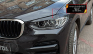 Реснички-накладки на передние фары под покраску для bmw x3 2018-2021 г.в.