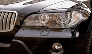 Реснички-накладки на передние фары под покраску для bmw x5 (e70) 2007-2010 г.в.