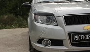 Реснички-накладки на передние фары Русская Артель под покраску для chevrolet aveo хэтчбек 2008-2012 г.в.