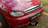 Реснички-накладки на передние фары Русская Артель под покраску для chevrolet lanos 2005-2009 г.в.