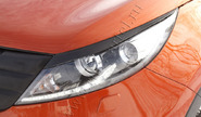 Реснички-накладки на передние фары под покраску для kia sportage 3 2010-2015 г.в.