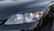 Реснички-накладки на передние фары под покраску для mazda 3 хэтчбэк 2003-2008 г.в.