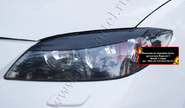 Реснички-накладки на передние фары под покраску для mazda 3 седан 2006-2009 г.в.