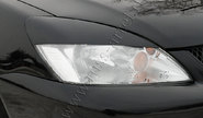 Реснички-накладки на передние фары (широкие) под покраску для mitsubishi lancer 9 2005-2007 г.в.