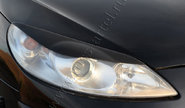 Реснички-накладки на передние фары Русская Артель под покраску для peugeot 407 2004-2010 г.в.