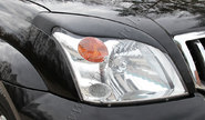 Реснички-накладки на передние фары Русская Артель под покраску для toyota land cruiser prado 120 2003-2009 г.в.