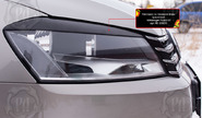 Реснички-накладки на передние фары под покраску для volkswagen passat В7 2011-2015 г.в.