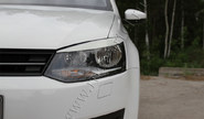 Реснички-накладки на передние фары Русская Артель под покраску для volkswagen polo 5 2009-2016 г.в.