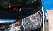 Реснички-накладки на передние фары под покраску для kia rio 4 2020-2022 г.в., solaris krs с 2024 г.в.