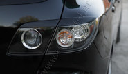 Реснички-накладки на задние фонари под покраску для mazda 3 хэтчбек 2003-2008 г.в.