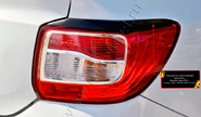 Реснички-накладки на задние фонари под покраску для renault logan 2 2014-2022 г.в., logan 2 stepway 2018-2022 г.в.