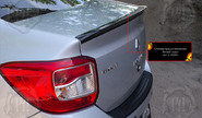 Спойлер крышки багажника Русская Артель под покраску для renault logan 2 2014-2022 г.в.