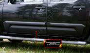 Молдинги на двери Русская Артель (широкие) для nissan navara 2005-2010 г.в.