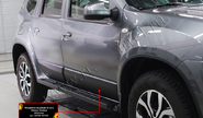 Молдинги на двери Русская Артель для nissan terrano 2014-2022 г.в.