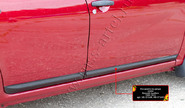 Молдинги на двери Русская Артель (узкие) для renault sandero 2009-2013 г.в., sandero stepway 2009-2013 г.в.