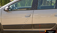 Молдинги на двери Русская Артель для renault sandero 2 2014-2022 г.в., sandero 2 stepway 2014-2022 г.в.
