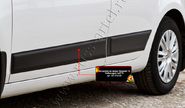 Молдинги на двери Русская Артель гладкие для volkswagen golf 6 2009-2012 г.в.