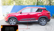 Молдинги на двери Русская Артель для changan cs35 plus с 2018 г.в.