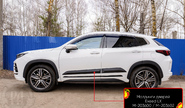 Молдинги на двери Русская Артель для exeed lx 2019-2013 г.в.