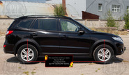 Расширители колесных арок Русская Артель с выносом на 15мм для hyundai santa fe 2005-2010 г.в.