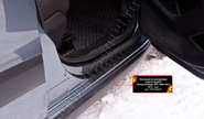 Накладки на внутренние пороги дверей Русская Артель для citroen berlingo (b9) 2008-2012 г.в., peugeot partner 2008-2018 г.в.