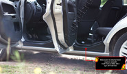 Накладки на внутренние пороги дверей Русская Артель со скотчем для ford fusion 2005-2012 г.в.