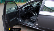 Накладки на внутренние пороги дверей Русская Артель со скотчем для honda accord 9 2012-2015 г.в.