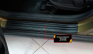 Накладки на внутренние пороги дверей Русская Артель со скотчем для kia sportage 4 2016-2021 г.в.