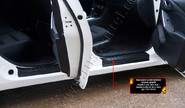 Накладки на внутренние пороги дверей Русская Артель со скотчем для mazda 6 с 2012 г.в.
