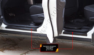 Накладки на внутренние пороги дверей Русская Артель со скотчем для toyota rav4 2013-2019 г.в.