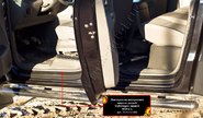 Накладки на внутренние пороги дверей Русская Артель со скотчем для volkswagen golf 6 2009-2012 г.в.