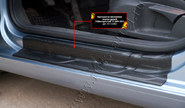 Накладки на внутренние пороги дверей Русская Артель со скотчем для volkswagen golf 6 2009-2012 г.в.