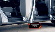 Накладки на внутренние пороги дверей Русская Артель со скотчем для volkswagen tiguan с 2017 г.в.