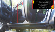 Накладки на внутренние пороги дверей Русская Артель со скотчем для dongfeng df6 с 2022 г.в.
