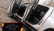 Накладки на внутренние пороги дверей Русская Артель со скотчем для toyota hilux 8 c 2015 г.в.