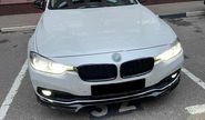 Неокрашенный сплиттер переднего бампера inmax (sport,luxury, se) для bmw 3 (f30) рестайлинг