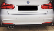 Диффузор заднего бампера inmax в стиле М-performance 328 для bmw 3 (f30)