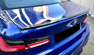 Черный лаковый спойлер inmax в стиле М-performance для bmw 3 (g20)