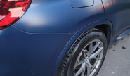 Черные матовые накладки на расширители задних арок inmax для bmw x3 (g01), x4 (g02)