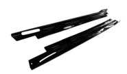 Черные лаковые накладки под пороги (Лезвия) inmax для bmw x3 (g01), bmw x4 (g02)